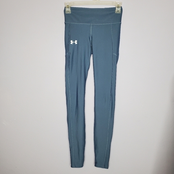 Under Armour Blue Heatgear Compression Leggings - Picture 2 of 13